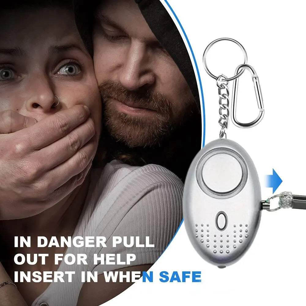 Narsago | Alarme de sécurité personnelle avec lumière LED (130 dB) - SafeSound