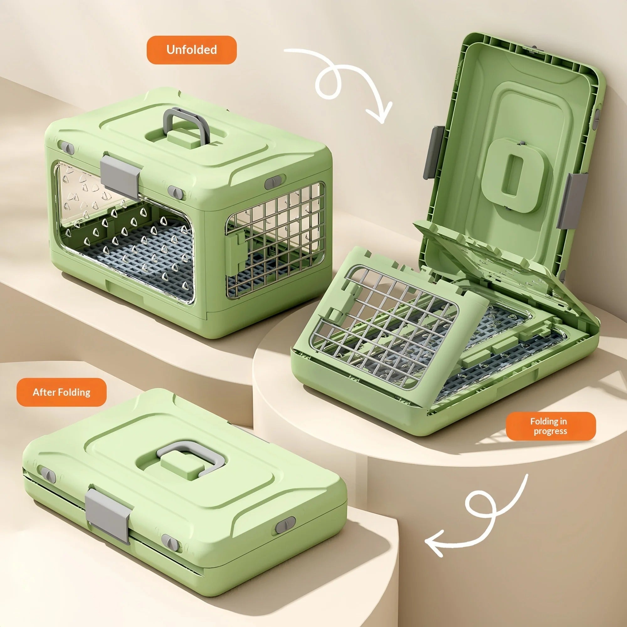 VistaVault Plateau de voyage pliant – Banc panoramique pour chat et chien
