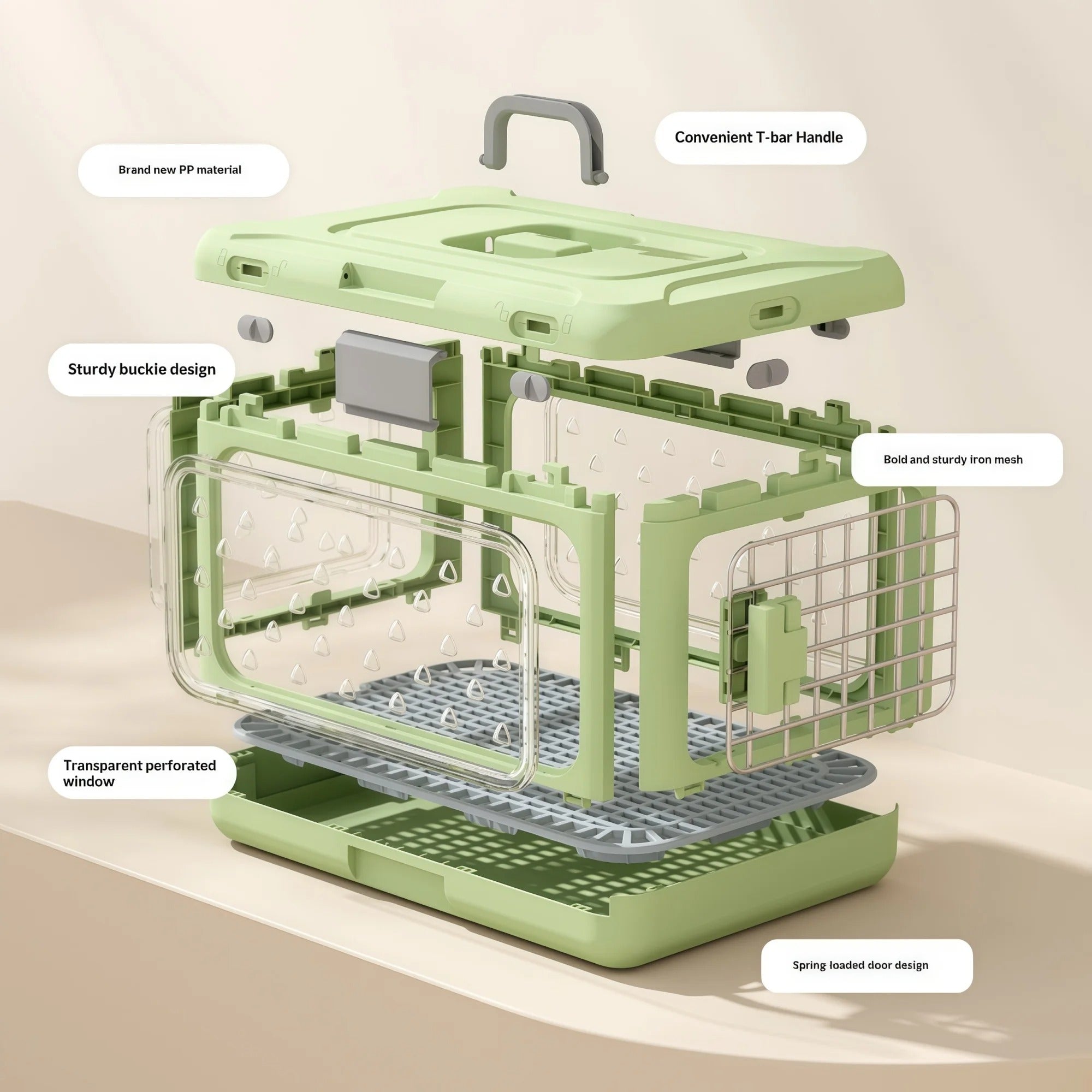 VistaVault Plateau de voyage pliant – Banc panoramique pour chat et chien