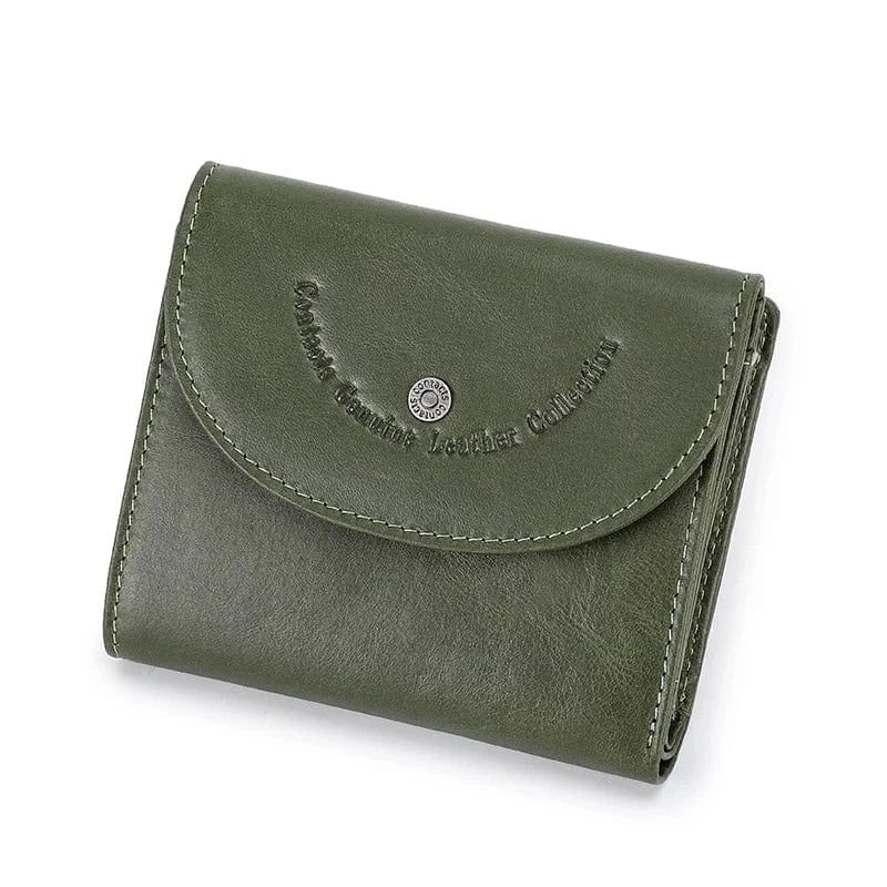 Petit Porte-Cartes Femme en Cuir Véritable Compact