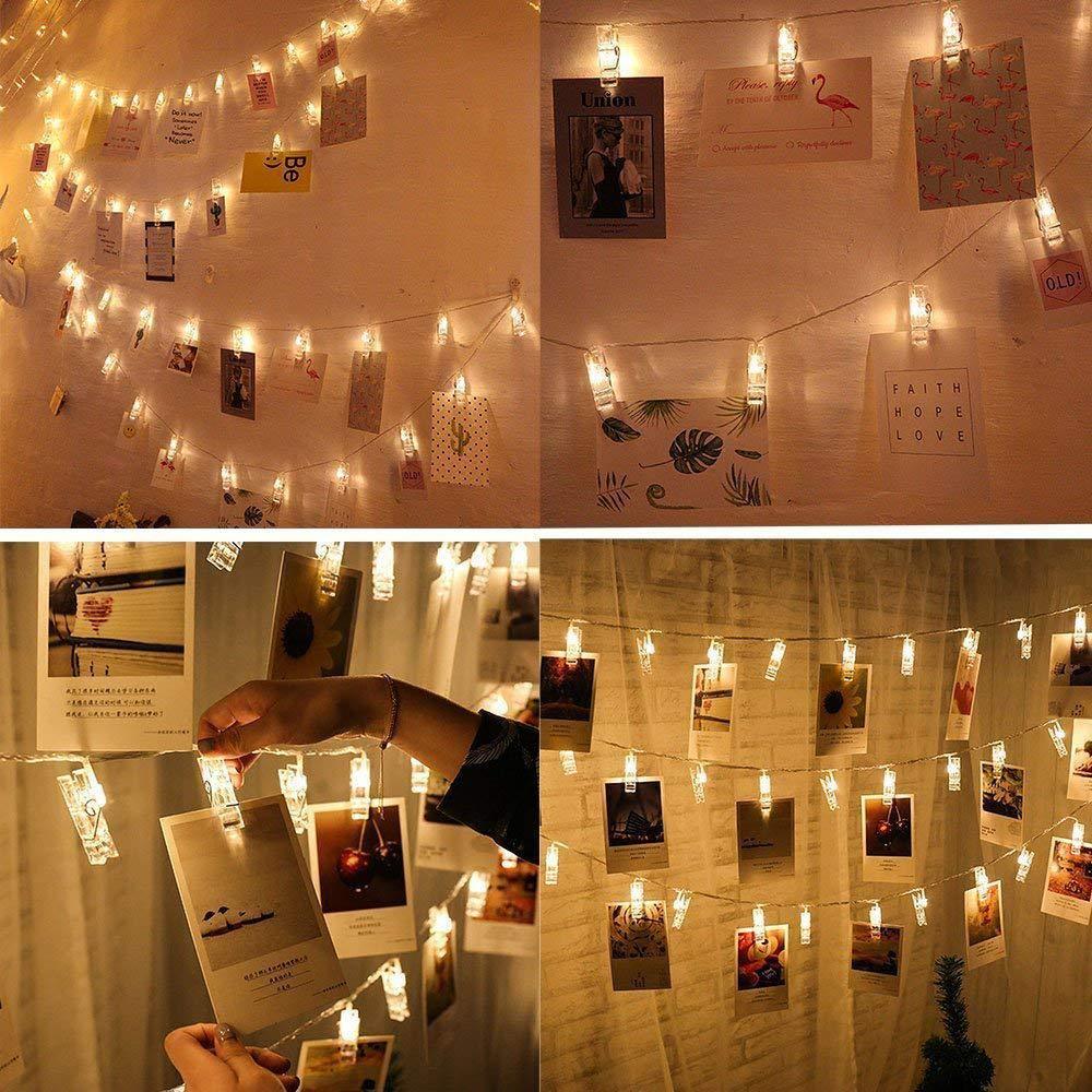 Clips photo Guirlande lumineuse LED pour photos