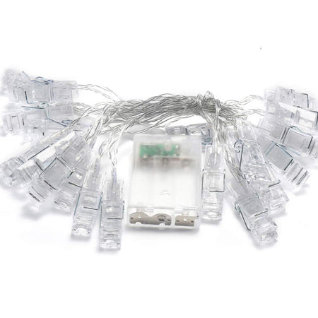 Clips photo Guirlande lumineuse LED pour photos