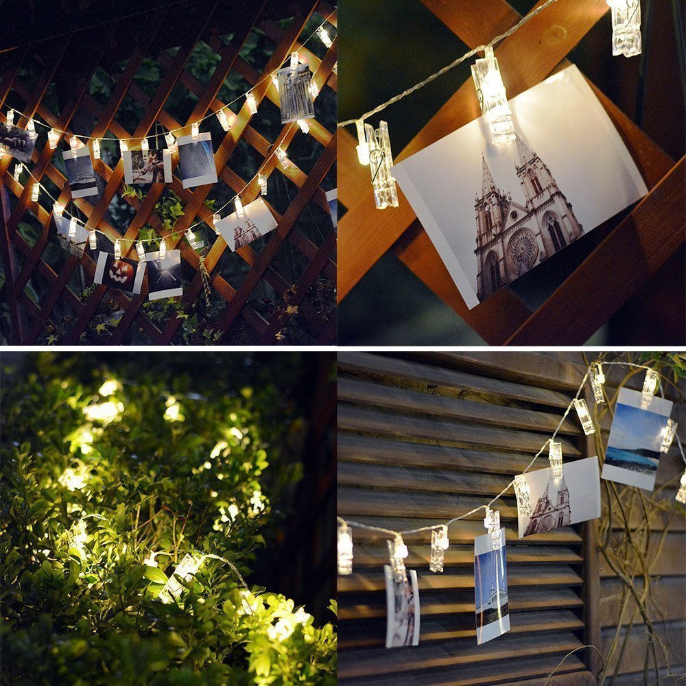 Clips photo Guirlande lumineuse LED pour photos