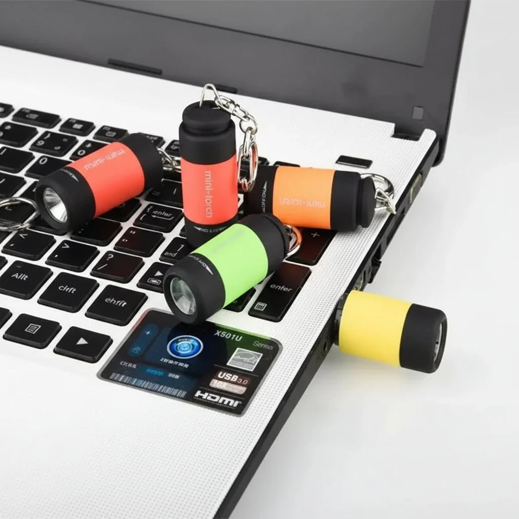 POCKETLUX – Lampe de poche micro-LED, rechargeable par USB, étanche et compacte