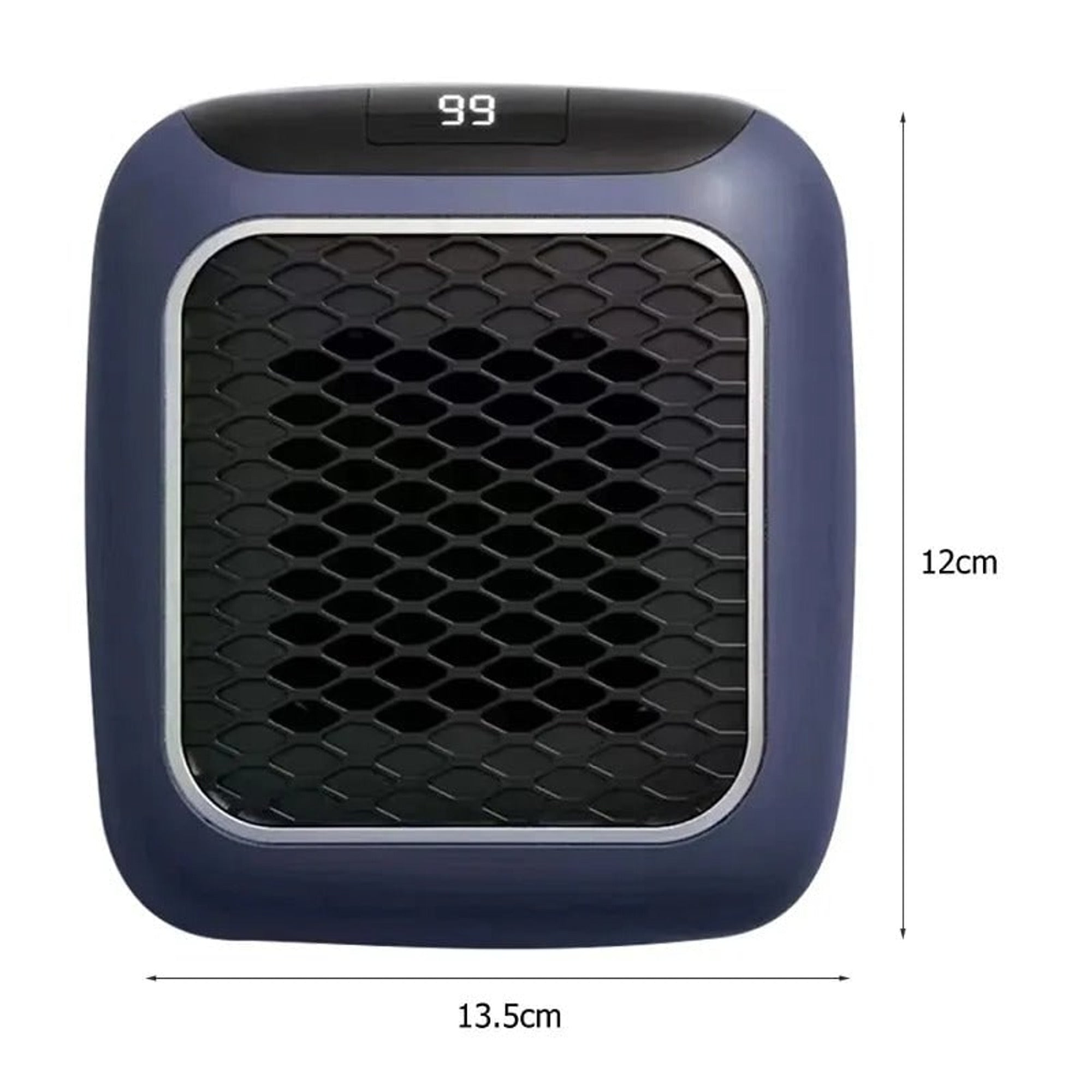 Chauffage électrique portable sur prise murale 800 W – Thermostat réglable 16-33 °C, minuterie 12 heures, fonctionnement silencieux