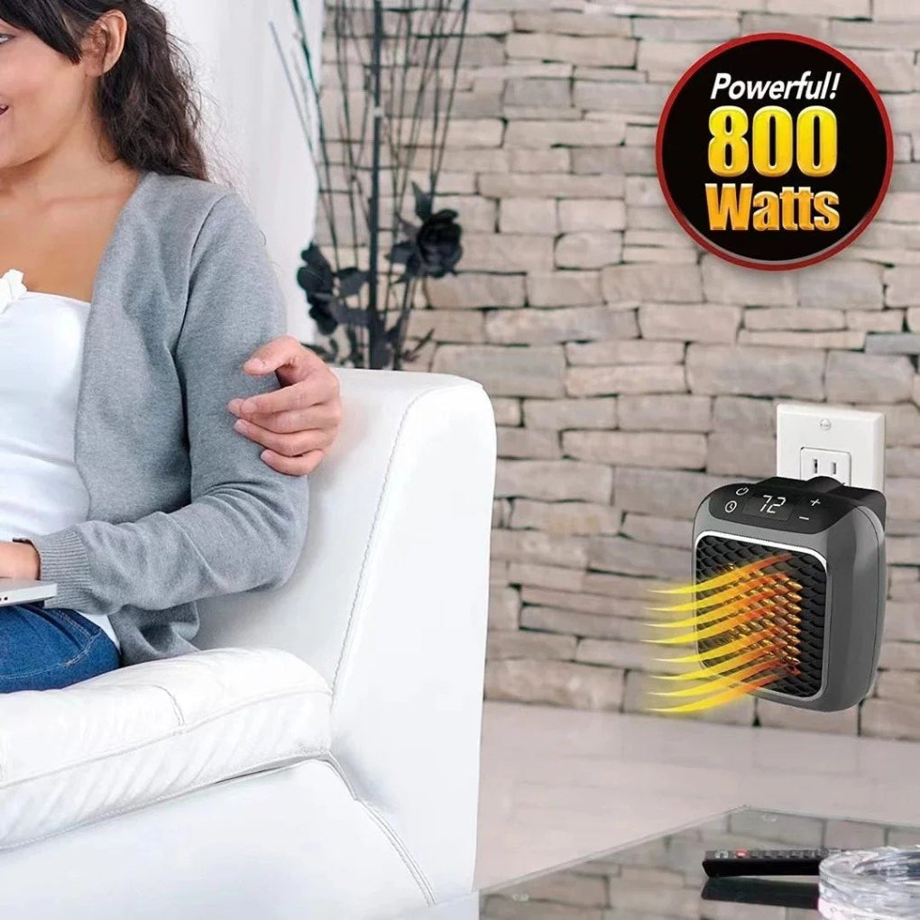 Chauffage électrique portable avec télécommande pour petits espaces