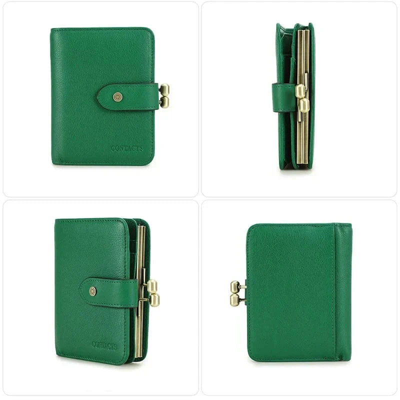 Porte-cartes en Cuir Véritable pour Femmes