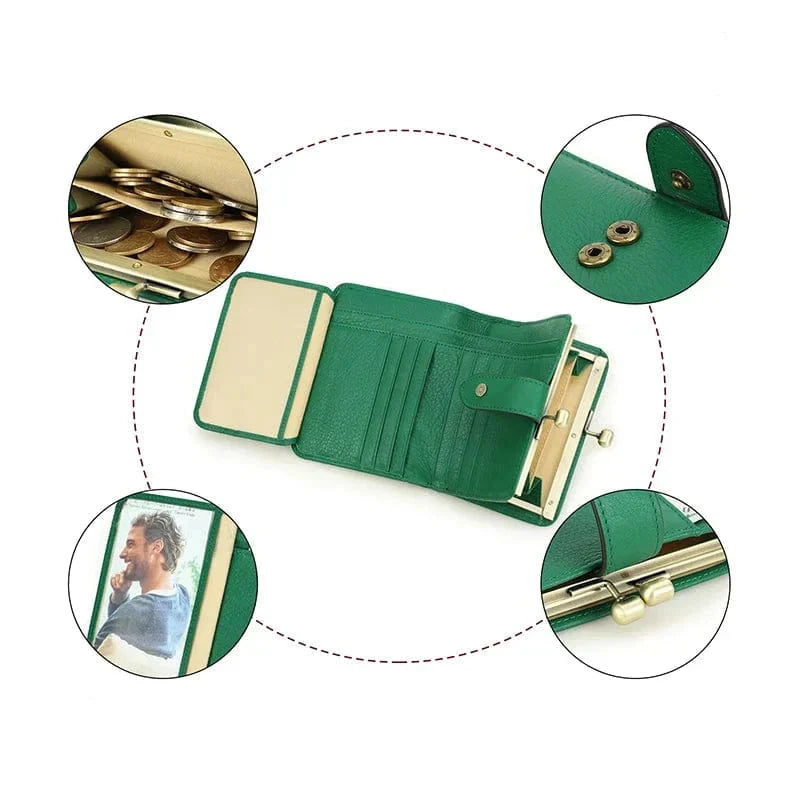 Porte-cartes en Cuir Véritable pour Femmes