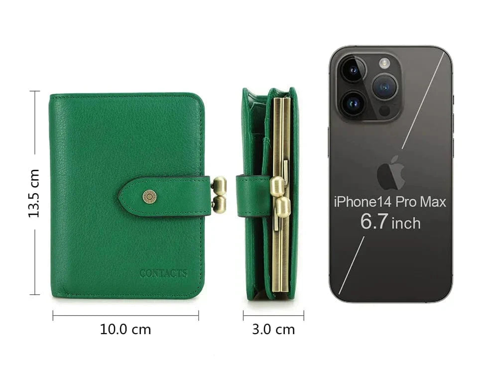 Porte-cartes en Cuir Véritable pour Femmes