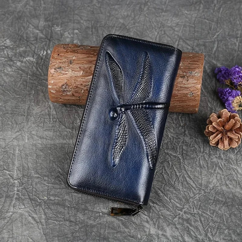 Porte-monnaie et cartes femme en cuir véritable