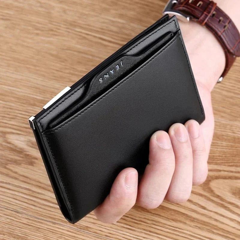Porte-monnaie homme en cuir véritable