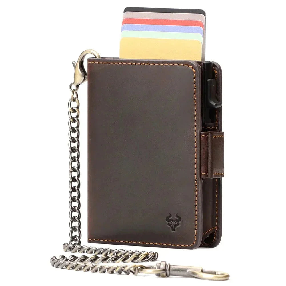 Portefeuille et Porte-Cartes Homme en Cuir RFID