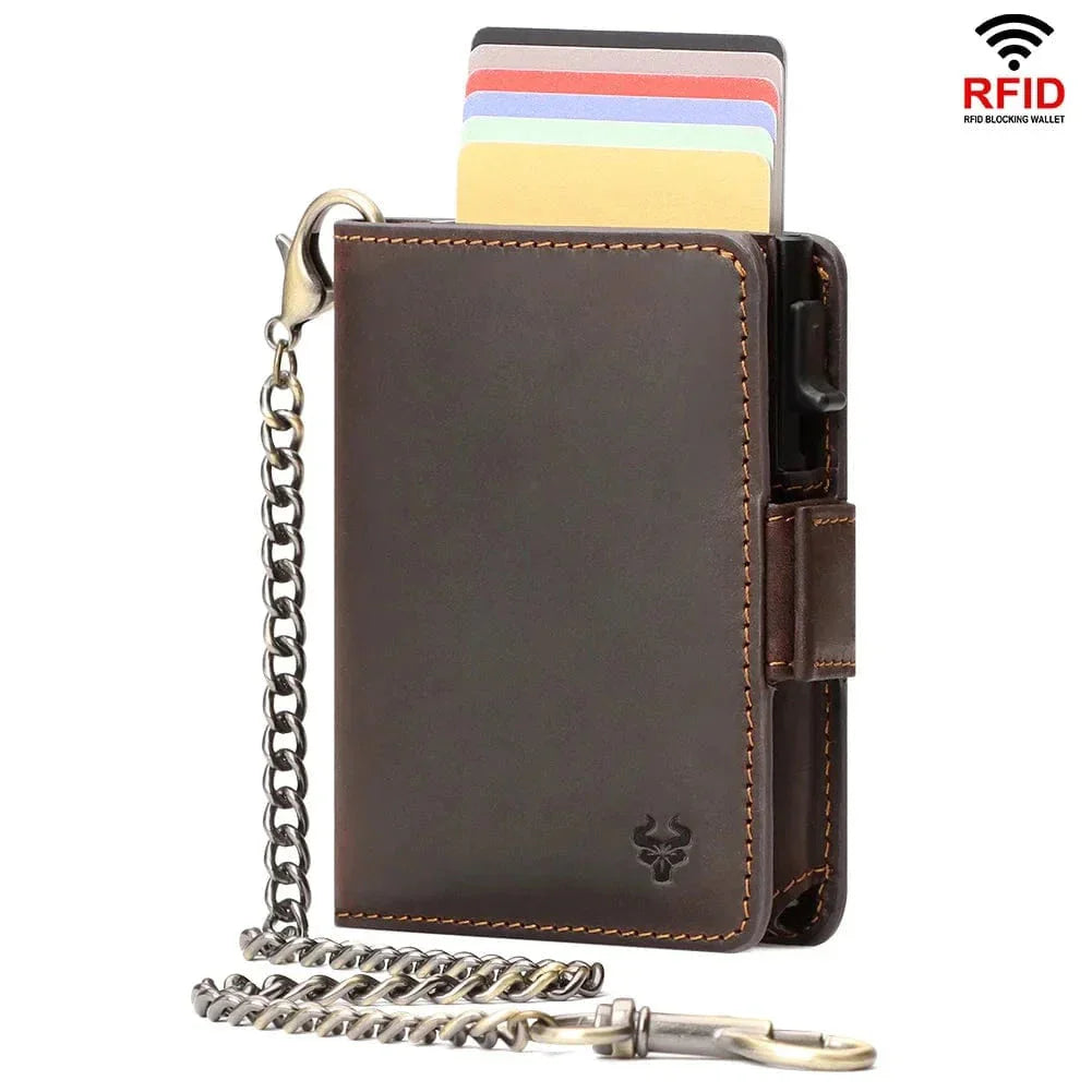 Portefeuille et Porte-Cartes Homme en Cuir RFID