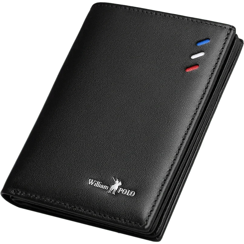 Portefeuille Homme en Cuir Véritable Compact
