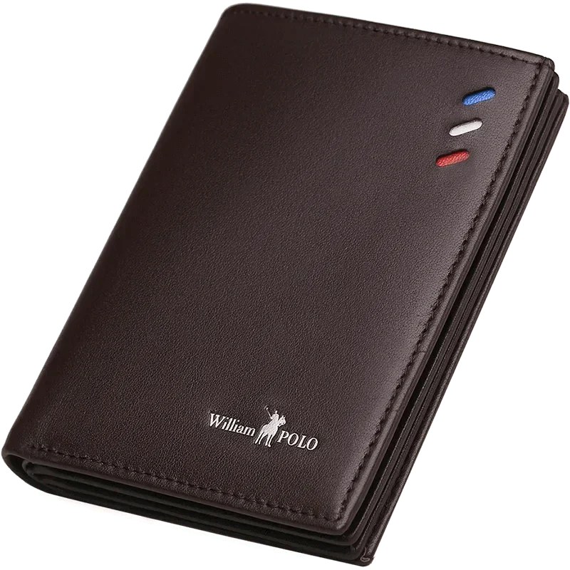 Portefeuille Homme en Cuir Véritable Compact