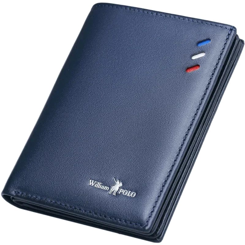 Portefeuille Homme en Cuir Véritable Compact