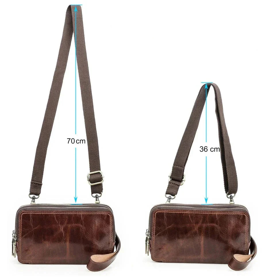 Portefeuille Homme en Cuir, 3 Volets