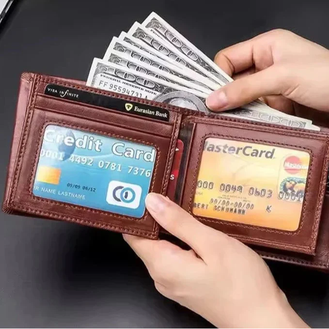 Portefeuille Homme en Cuir RFID