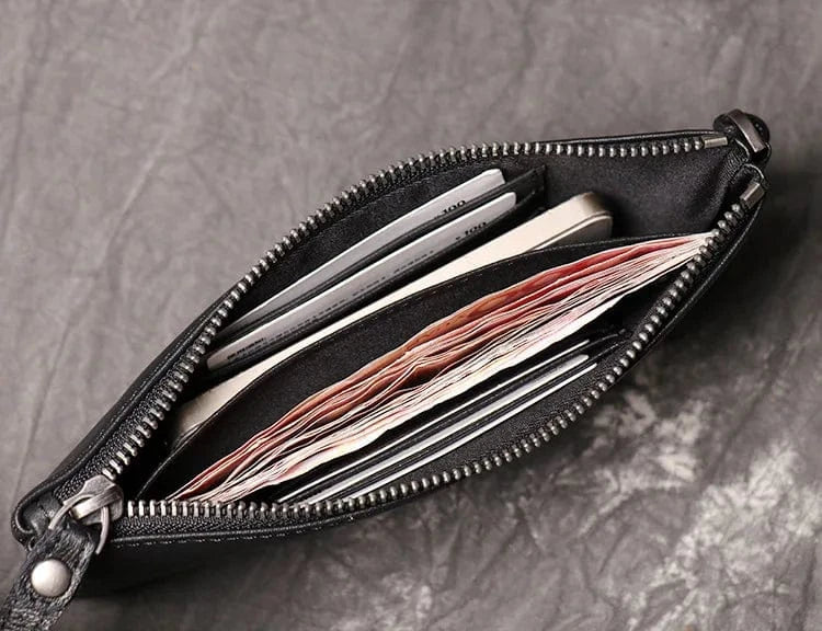 Portefeuille Homme en Cuir Véritable de Luxe