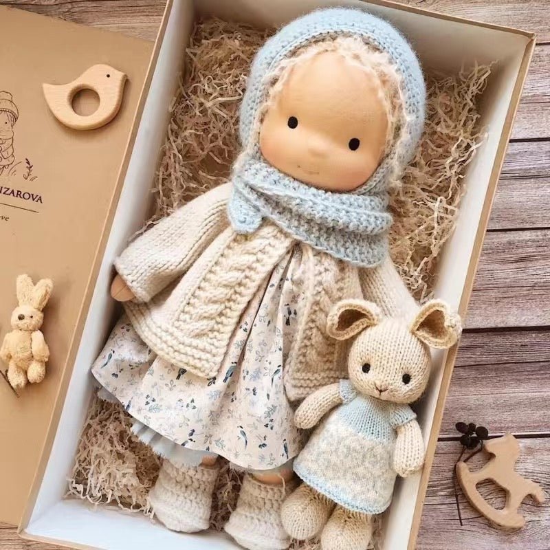 Poupée Artisanale en Tissu Doux - Jouet Créatif pour Enfants