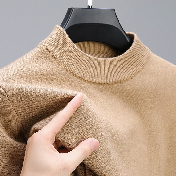 Pull haut de gamme pour hommes avec ourlet élégant
