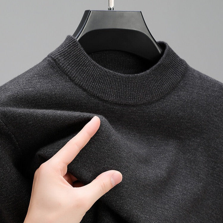 Pull haut de gamme pour hommes avec ourlet élégant