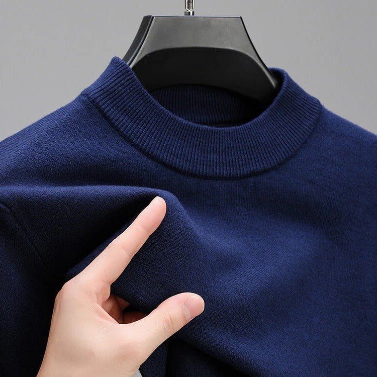 Pull haut de gamme pour hommes avec ourlet élégant