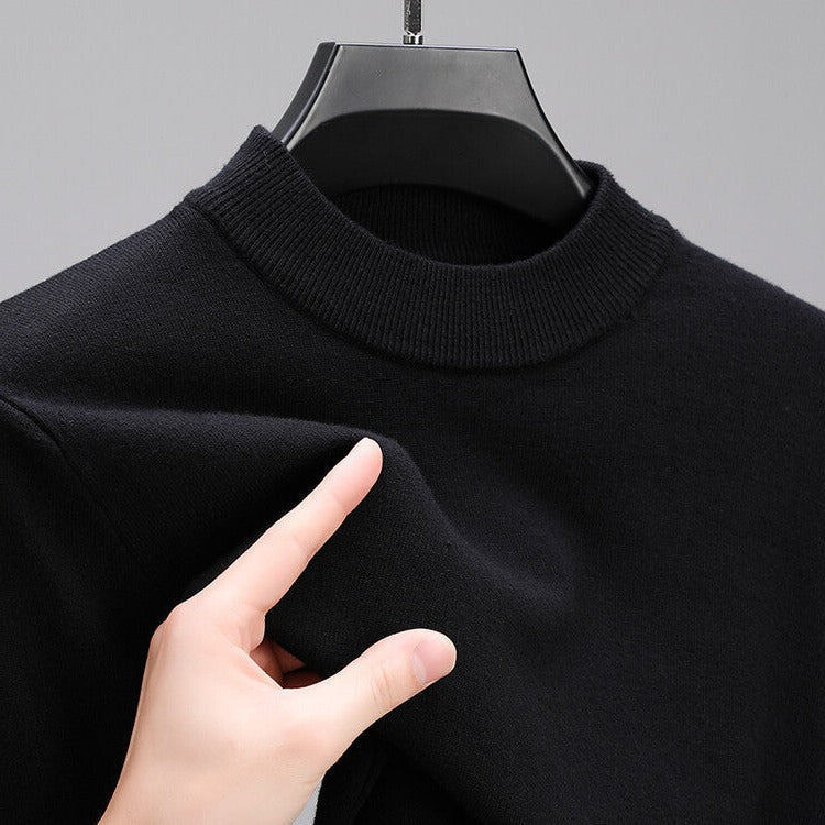 Pull haut de gamme pour hommes avec ourlet élégant