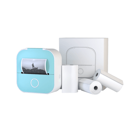 Imprimante portable en bleu avec Bluetooth