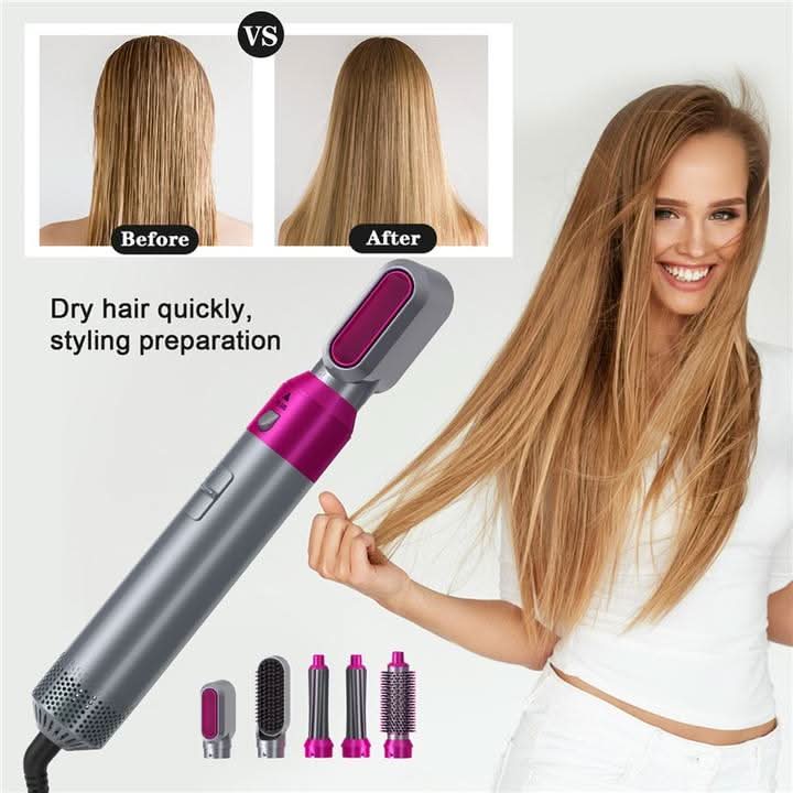 AeroFlex Sèche-cheveux 5 en 1 pour tous types de cheveux