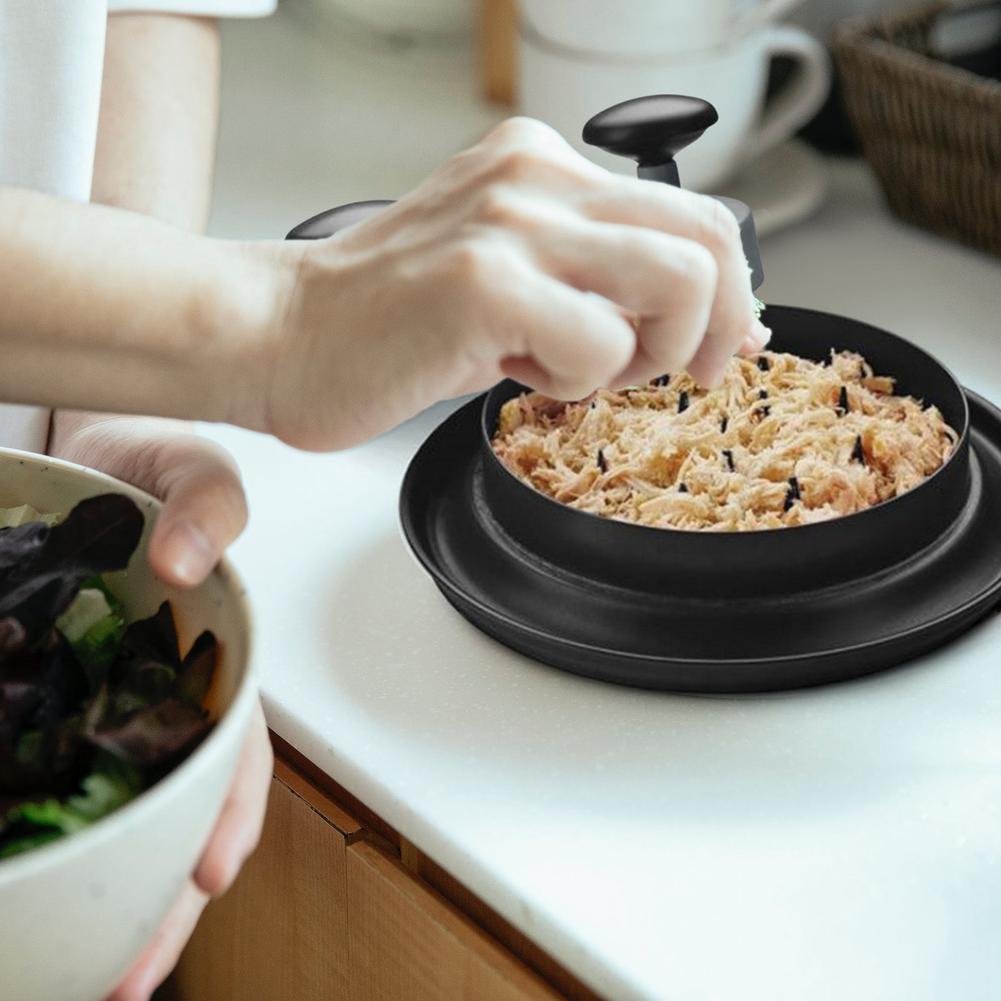 Hachoir à viande manuel 20 cm de diamètre, hauteur 8 cm, corps ABS, hache poulet bœuf porc poisson en quelques secondes, sans électricité, 300 g