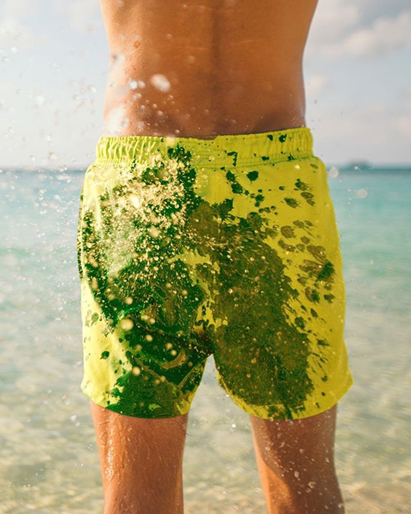 Shorts de bain qui changent de couleur | Design estival pour la piscine et la plage