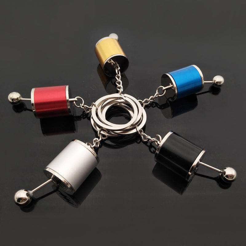 Porte-clés à six vitesses couleur bleu
