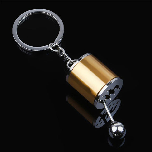 Porte-clés à six vitesses couleur argent