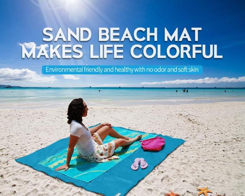 Serviette de plage XXL 200 x 200 cm | Sans sable et grand format