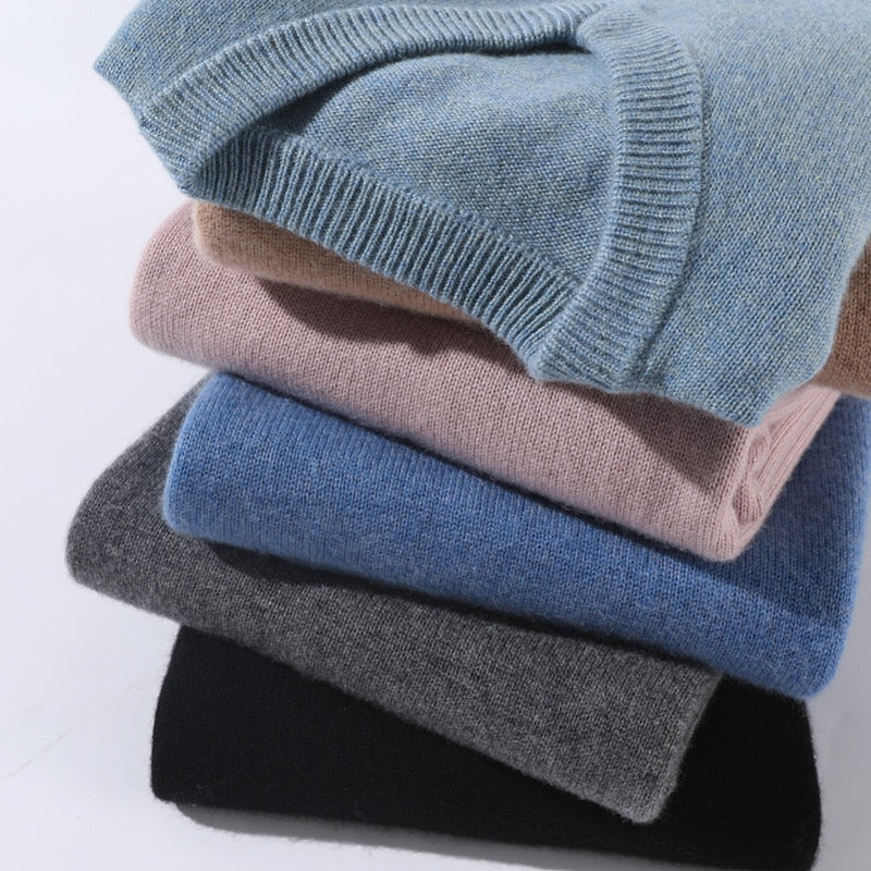 Pull pour homme en cachemire haut de gamme – Élégance et confort