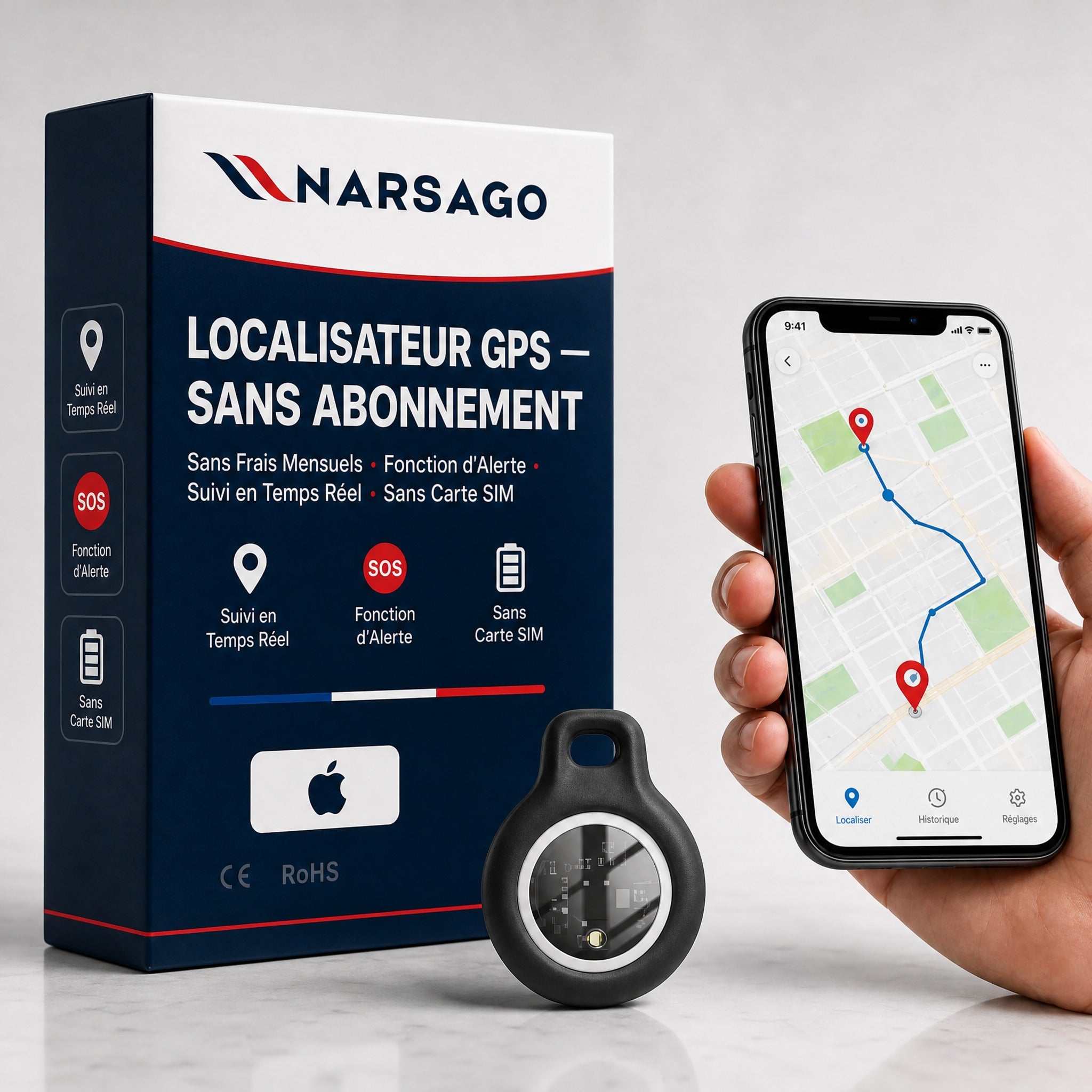 Traceur GPS Narsago Sans Abonnement - iOS #1