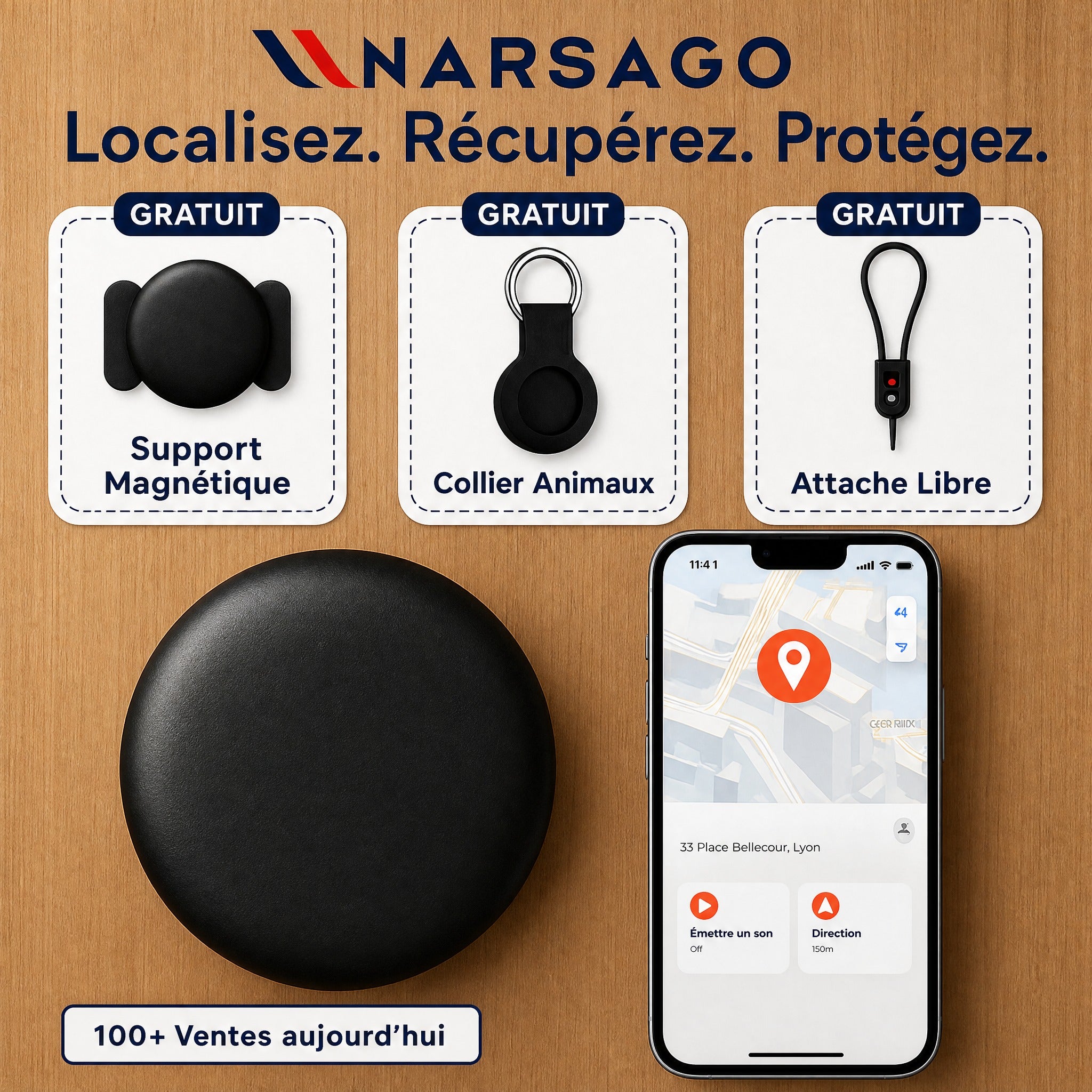 Traceur GPS Voiture Sans Abonnement iOS & Android Find My – Sécurité Antivol Sans Abonnement #2