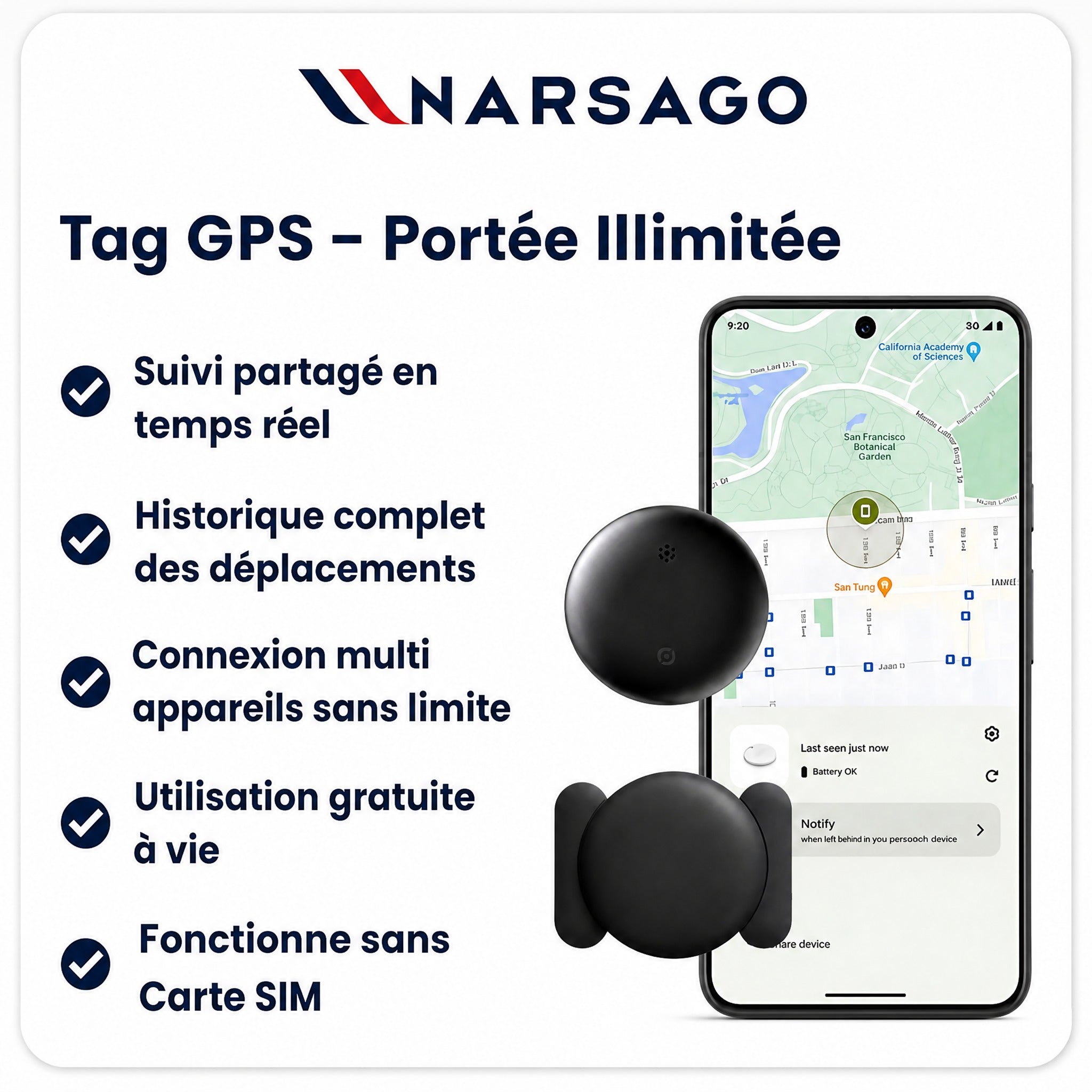 Traceur GPS Voiture Sans Abonnement iOS & Android Find My – Sécurité Antivol Sans Abonnement #9