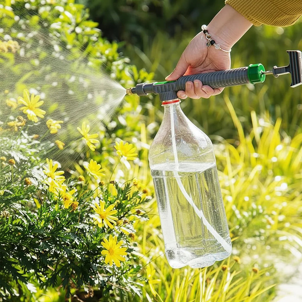 Pulvérisateur de bouteille à pression d'air réutilisable à 360° pour l'arrosage du jardin