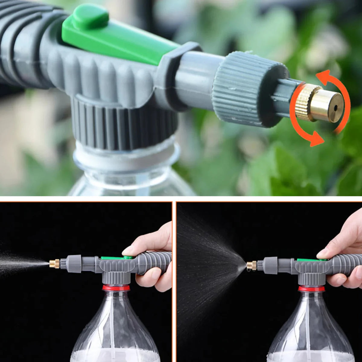 Pulvérisateur de bouteille à pression d'air réutilisable à 360° pour l'arrosage du jardin
