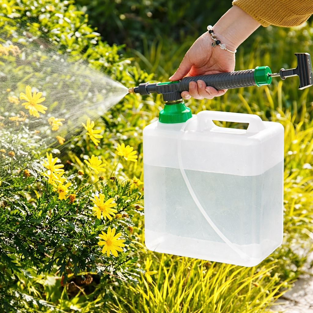 Pulvérisateur de bouteille à pression d'air réutilisable à 360° pour l'arrosage du jardin