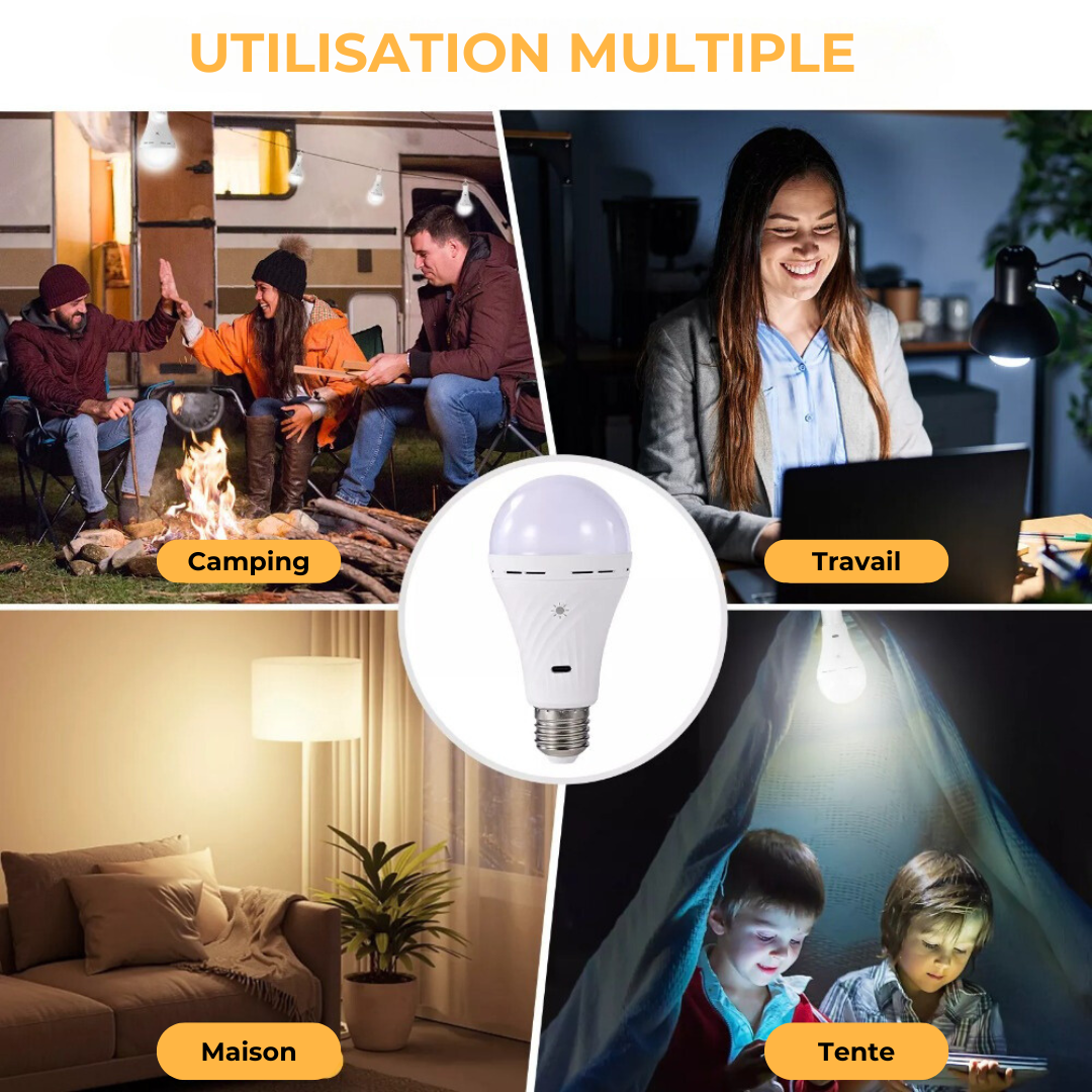 Ampoule LED rechargeable avec télécommande – Praticité et économie d’énergie