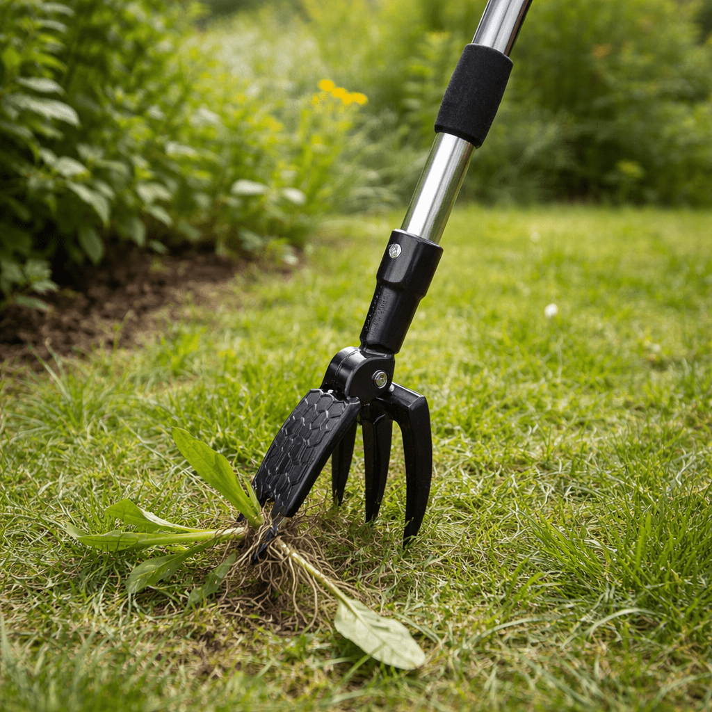 ROOTRIZE – Outil ergonomique pour désherber en position debout et faciliter l'arrachage des herbes
