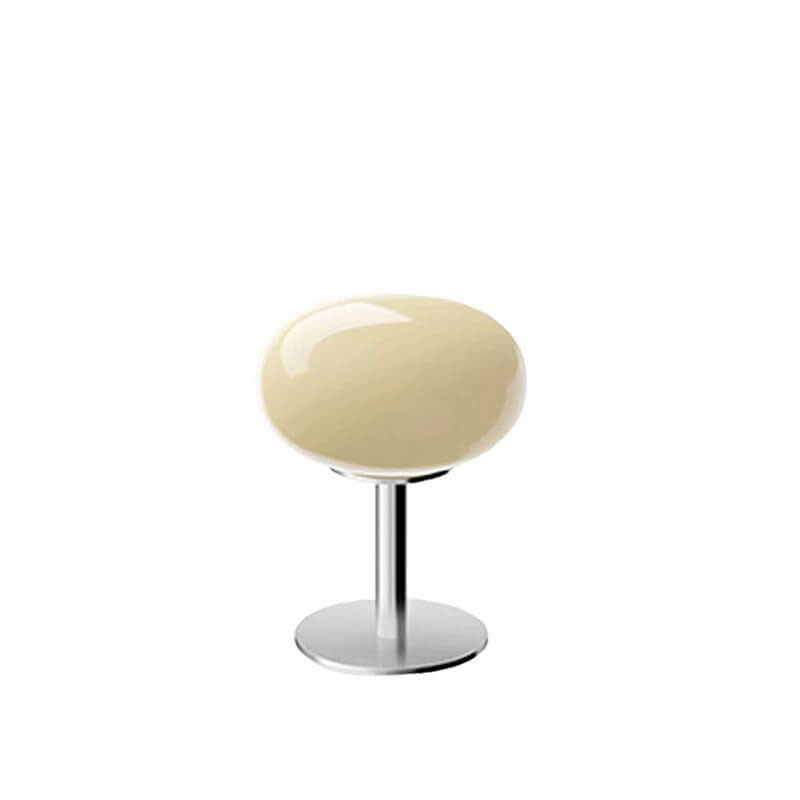 Lampe de table ronde en verre - Lampe de chevet élégante - Lampe de bureau moderne