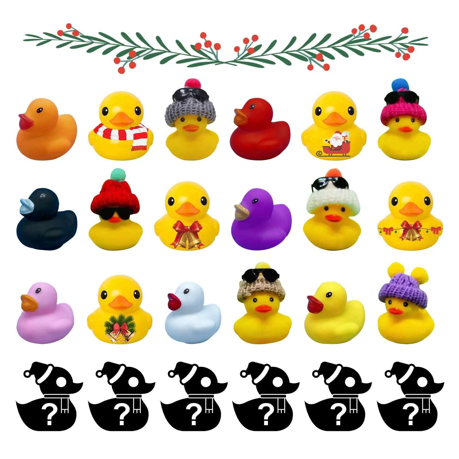 Calendrier de l’Avent Canards en caoutchouc | Un mois de surprises