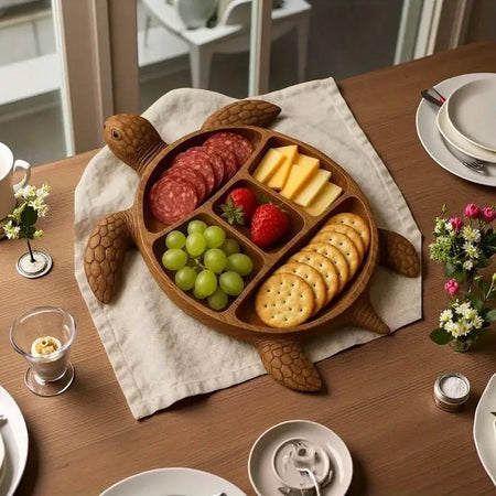 RUSTICLOFT - Plateau de service en bois artisanal pour fromages et collations
