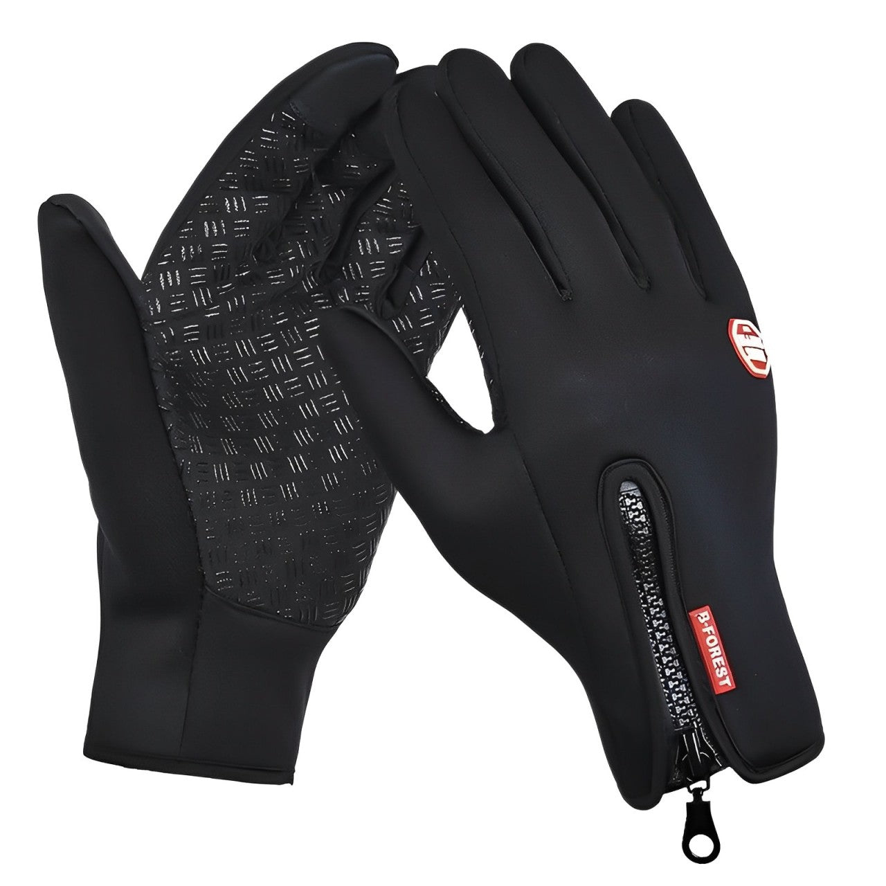 Gants de cyclisme chauds avec 3 supports d'écran tactiles chauds, imperméables, gants de vélo d'hiver unisexes | Sansotis
