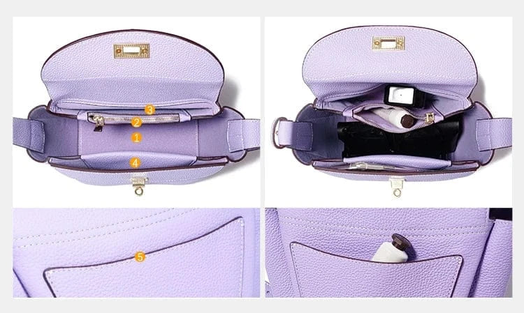 Sac à Main Besace en Cuir pour Femmes
