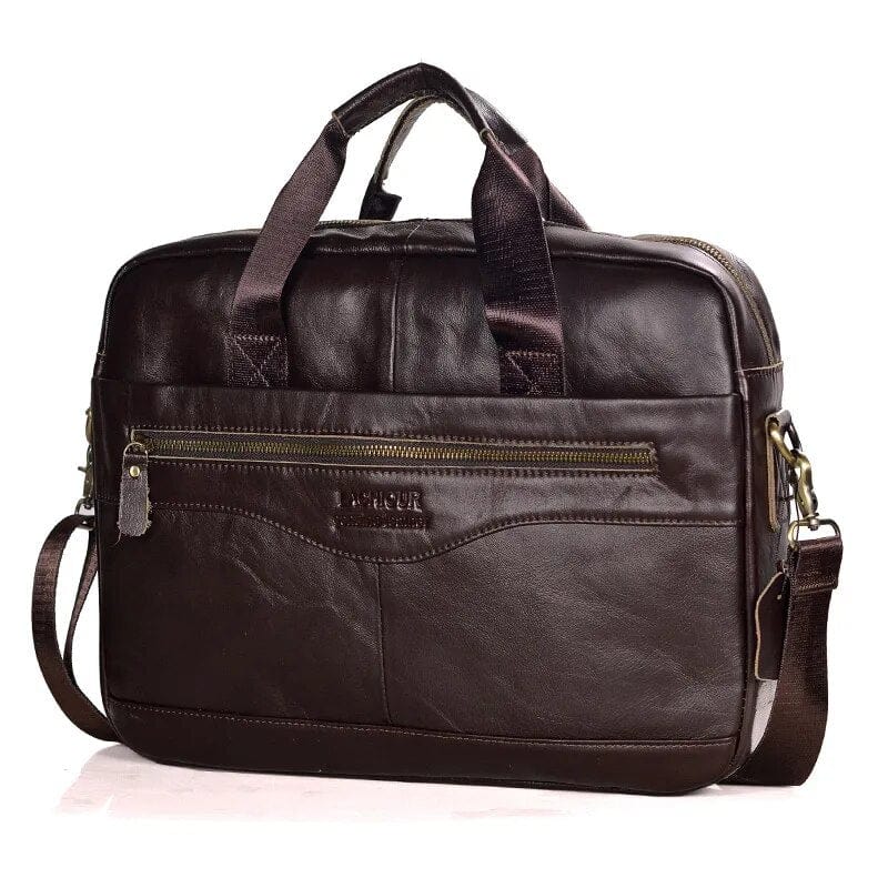 Sac Ordinateur Professionnel en Cuir pour Hommes Élégant